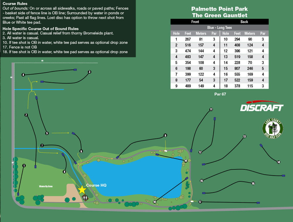 Palmetto Point Park – 2021 PDGA Amateur Disc Golf World Championships